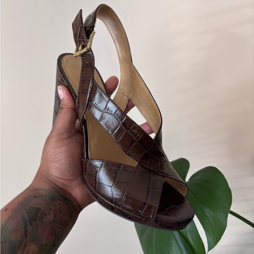 Michael Kors Women's Brown Heeled Sandals